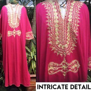Moroccan Embroidered Kaftan Dress